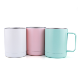 350ml Stainless Steel Vacuum Coffee Mug with Lid & handle (KA10046)