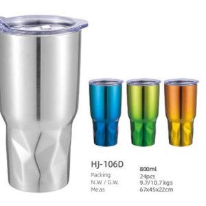 800ML SS Double Wall Vacuum Tumbler（HJ-106D）