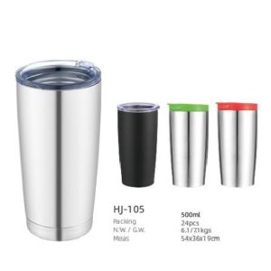 500ML 20OZ SS Double Wall Vacuum Tumbler（HJ-105）