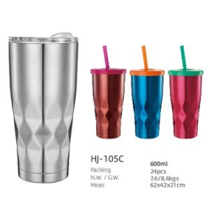 600ML SS Double Wall Vacuum Tumbler（HJ-105C）