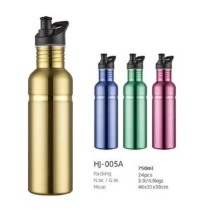 750ML SS Single Wall Sport Water Bottle（HJ-005A）