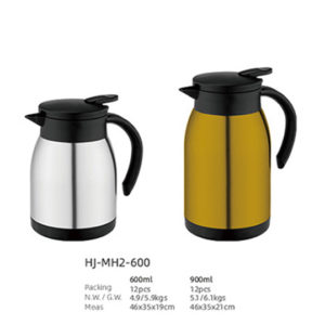600/900ML Stainless Steel Double Wall Vacuum Coffee Carafe（HJ-MH2-600）
