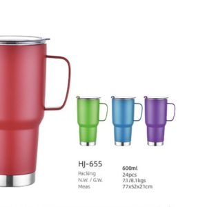 600ML SS Vacuum Mug With Handle (HJ-662A)