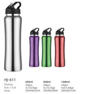 600ml/800ml/1000ml SS Double Wall Vacuum Bottle(HJ-611)