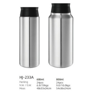 600/800ML SS double wall vacuum bottle（HJ-233A）