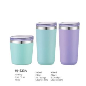 250ml/500ml SS Double Wall Vacuum Tumbler(HJ-523A)