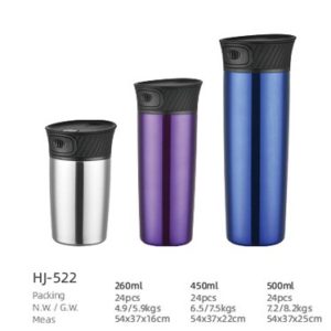 260ml/450ml/500ml SS Double Wall Vacuum Tumbler(HJ-522)