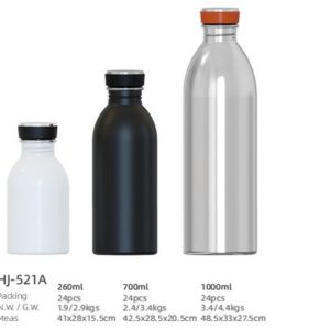 260ml/700ml/1000ml SS Double Wall Vacuum Bottle(HJ-521A)
