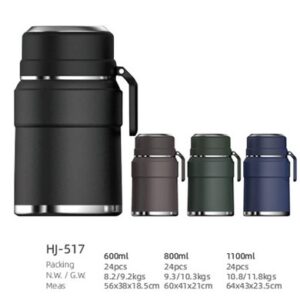 600ml/800ml/1100ml SS Double Wall Vacuum Coffee Pot(HJ-517)
