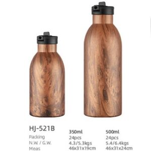 350/500ml SS Double Wall Vacuum Water Bottle(HJ-521B)