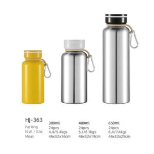 300ml/400ml/650ml SS Double Wall Vacuum Water Bottle(HJ-363)