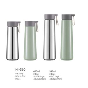 400ml/550ml SS Double Wall Vacuum Water Bottle(HJ-360)