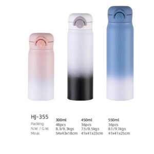 300ml/450ml/550ml SS Double Wall Vacuum Water Bottle(HJ-355)