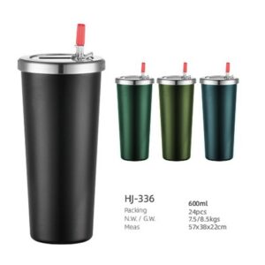600ml SS Double Wall Vacuum Tumbler(HJ-336)