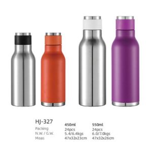 450ml/550ml SS Double Wall Vacuum Water Bottle(HJ-327)