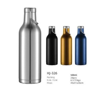 500ml SS Double Wall Vacuum Water Bottle(HJ-326)