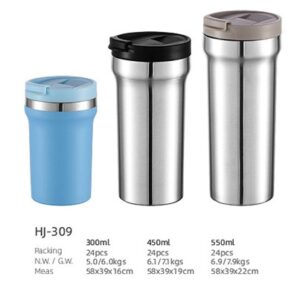 300ml/450ml/550ml SS Double Wall Vacuum Tumbler(HJ-309)