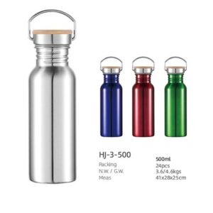 500ml SS Double Wall Vacuum Water Bottle(HJ-3-500)