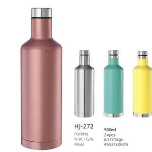 500ml SS Double Wall Vacuum Water Bottle(HJ-272)