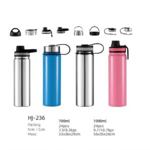 700ml/1000ml SS Double Wall Vacuum Water Bottle(HJ-236)