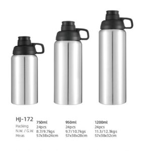 750ml/950ml/1200ml SS Double Wall Vacuum Water Bottle(HJ-172)