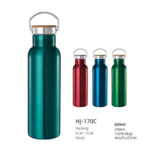 600ml SS Double Wall Vacuum Water Bottle(HJ-170C)