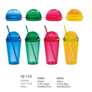 450ml/650ml Plastic Tumbler(HJ-123)