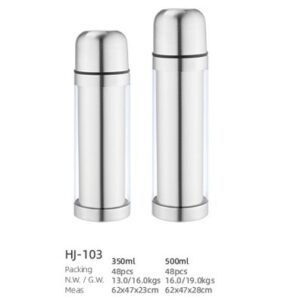 350ml/500ml SS Double Wall Vacuum Water Bottle(HJ-103)