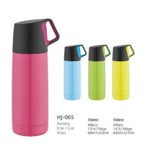 350ml/500ml SS Double Wall Vacuum Water Bottle(HJ-065)