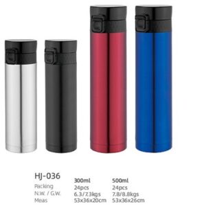 300ml/500ml SS Double Wall Vacuum Water Bottle(HJ-036)