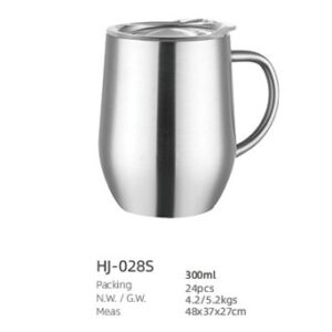 300ml SS Double Wall Vacuum Cup(HJ-028S)