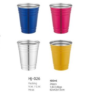 400ml SS Single Wall Cup(HJ-026)